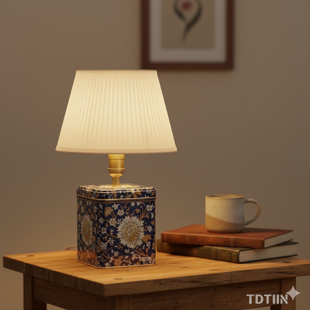 Tea Tin Lamp 1